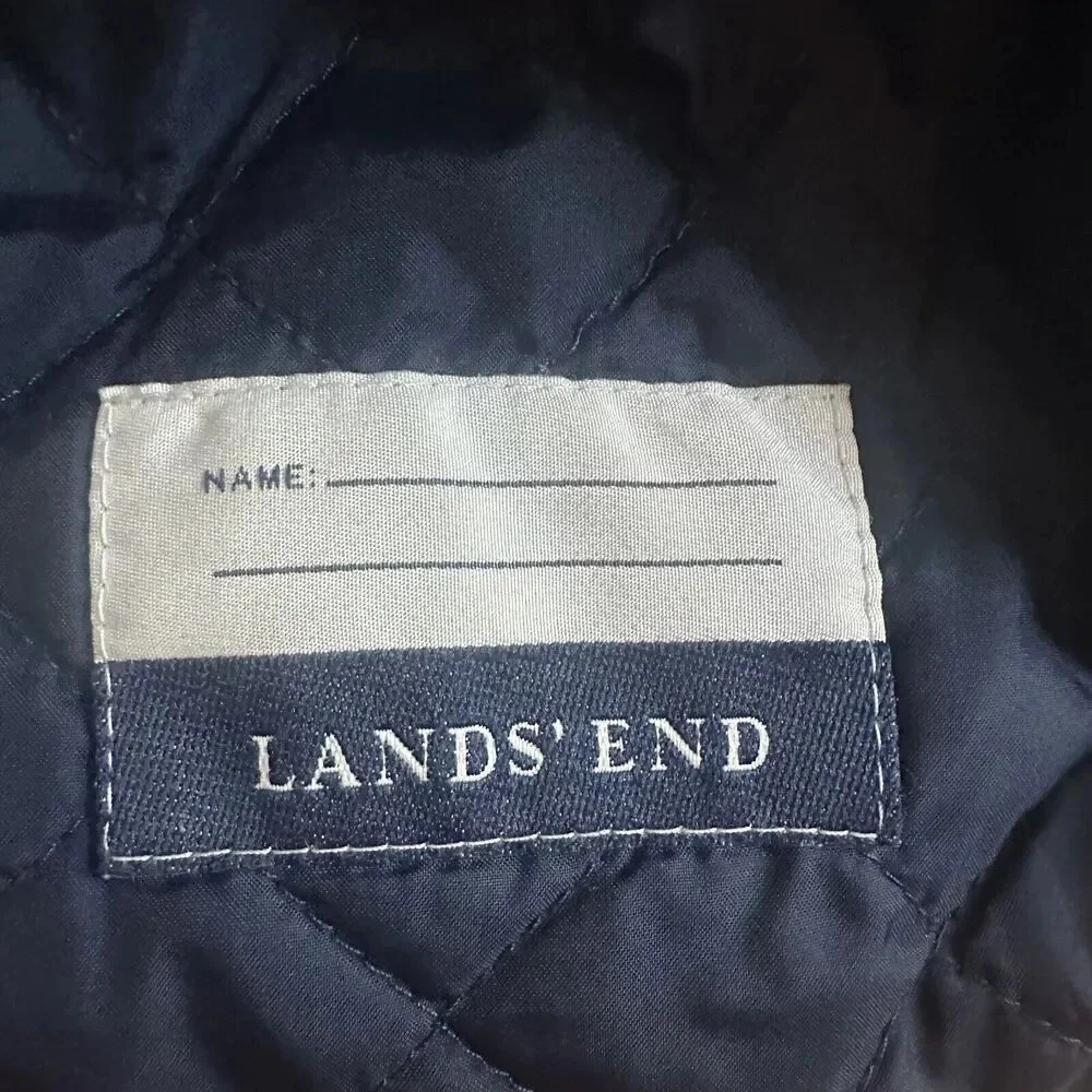 L.L. Bean Windbreaker Jacket Boys XLarge Green Full Zip Hooded Lined Long Sleeve